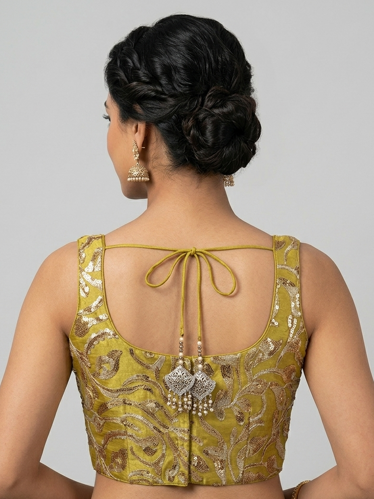 MUSTARD OCHRE | LACE | BLOUSE