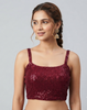 SIENNA | MAROON SEQUIN BLOUSE