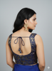 NAVY BLUE | BROCADE | BLOUSE