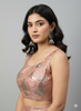 PEACH| BROCADE | BLOUSE