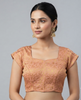 IVY | Peach Banarsi Blouse