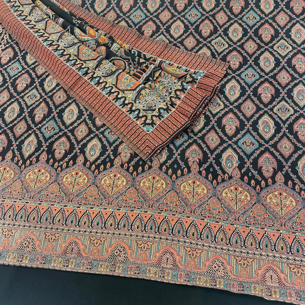 Designer Self Print Alpine Floral Garam Suit