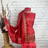 Unstitched Soft Faux Silk Suit