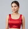 RED | TWINKLE SATIN |BLOUSE