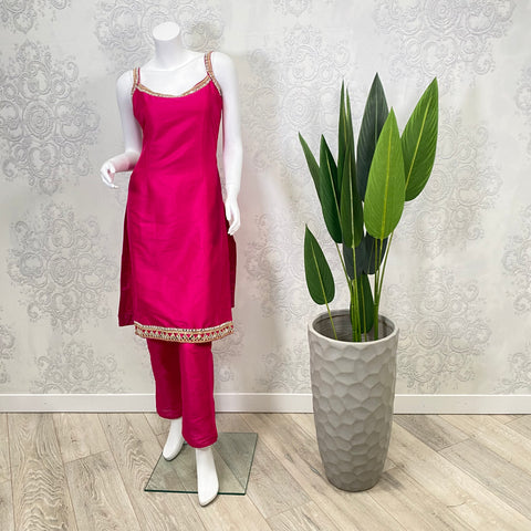 AUTOGRAPH | Pink Plain Pajami & Trouser Suit