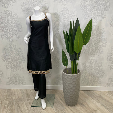 AUTOGRAPH | Black Plain Pajami & Trouser Suit