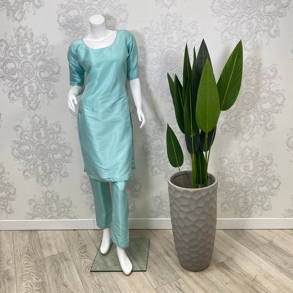 AUTOGRAPH | Duck Egg Blue Plain Pajami & Trouser Suit