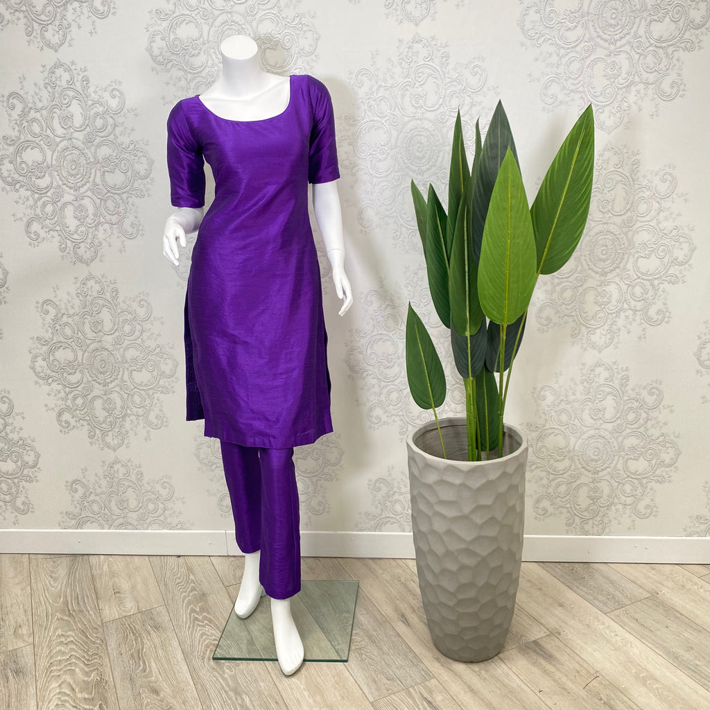 AUTOGRAPH | Purple Plain Pajami & Trouser Suit