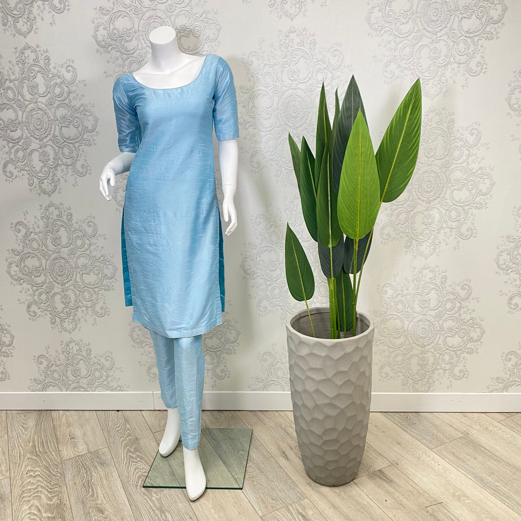 AUTOGRAPH | Blue Plain Pajami & Trouser Suit