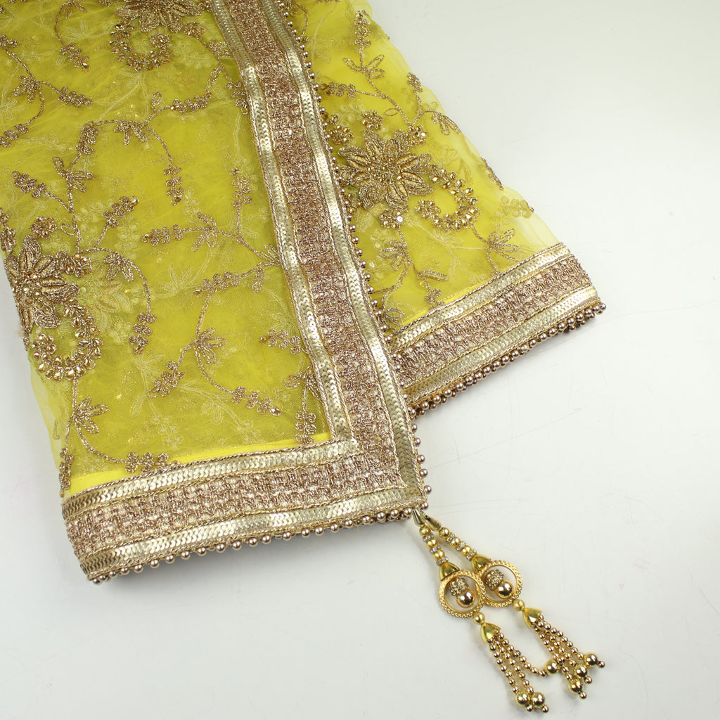 THE MIA DUPATTA - LEMON YELLOW