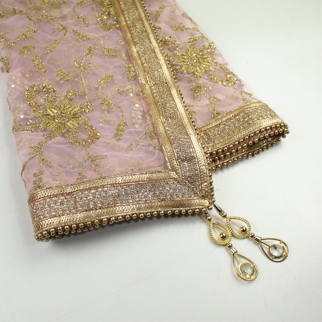 THE MIA DUPATTA - PALE PINK