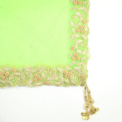 THE DONNA DUPATTA - LIGHT GREEN