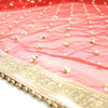 THE DONNA DUPATTA - DEEP RED