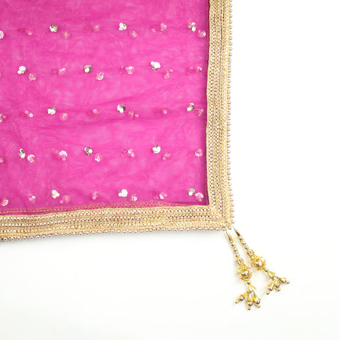 THE DONNA DUPATTA - CANDY PINK