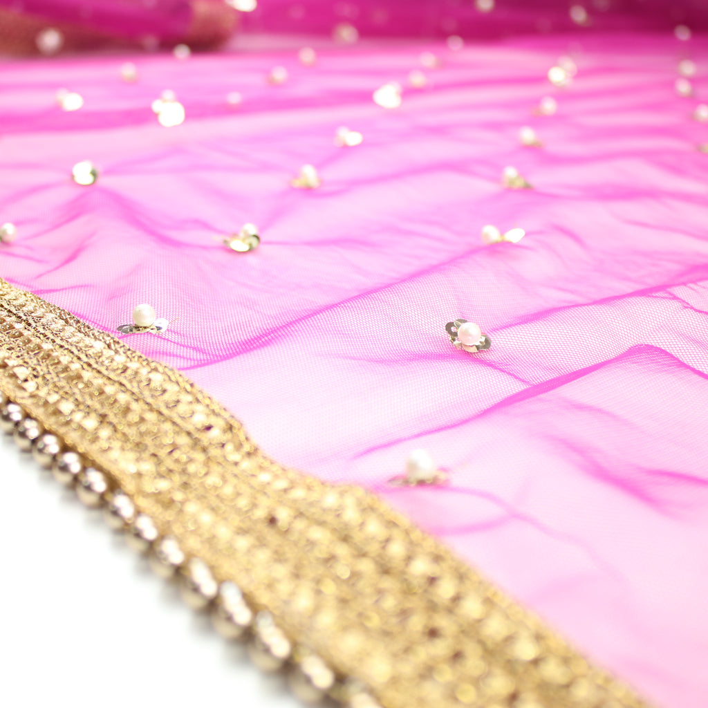 THE DONNA DUPATTA - MAGENTA PINK