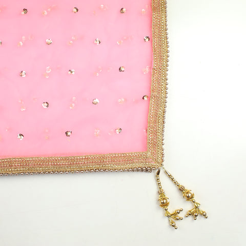 THE RHEA DUPATTA - CERISE PINK