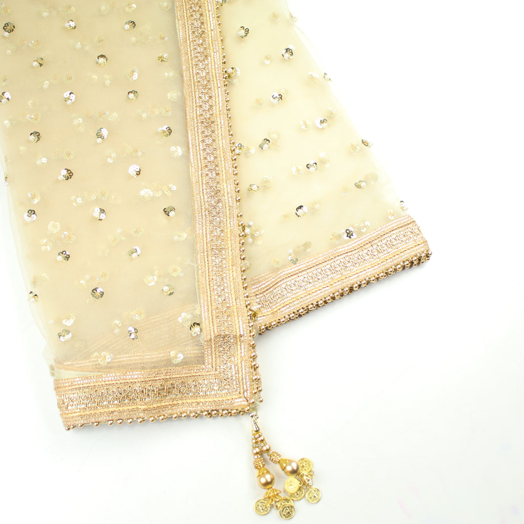 THE DONNA DUPATTA - BEIGE