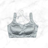 NORA | GREY SATIN BLOUSE