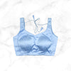 NORA | BABY BLUE SATIN BLOUSE