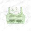 NORA | MINT GREEN SATIN BLOUSE