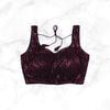 SIENNA | WINE SEQUIN BLOUSE