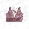 SIENNA | MAUVE SEQUIN BLOUSE