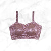 SIENNA | MAUVE SEQUIN BLOUSE