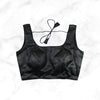 INNARA | BLACK/SILVER SHIMMER BLOUSE