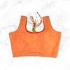 ALIA | ORANGE TAFFETA SILK BLOUSE