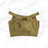 ALIA | BRONZE GOLD TAFFETA SILK BLOUSE