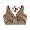 JASMINE | MAROON MULTI SEQUIN STRIPED BLOUSE