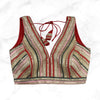 JASMINE | RED MULTI SEQUIN STRIPED BLOUSE