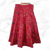 Aditi Hot Pink Floral Brocade Lengha Skirt