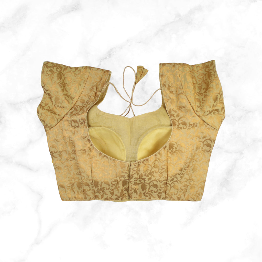 IVY | Gold Banarsi Blouse