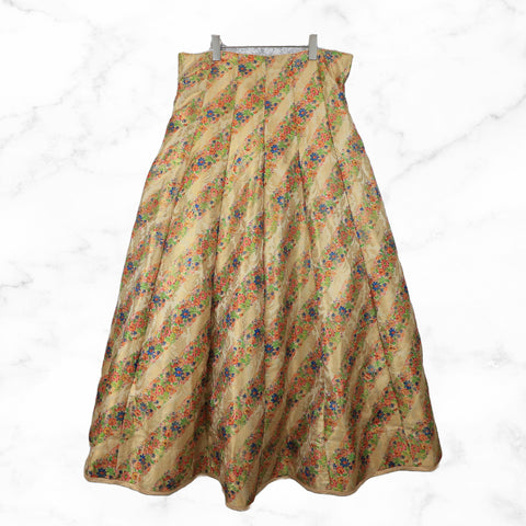 Aditi Maroon  Floral Brocade Lengha Skirt