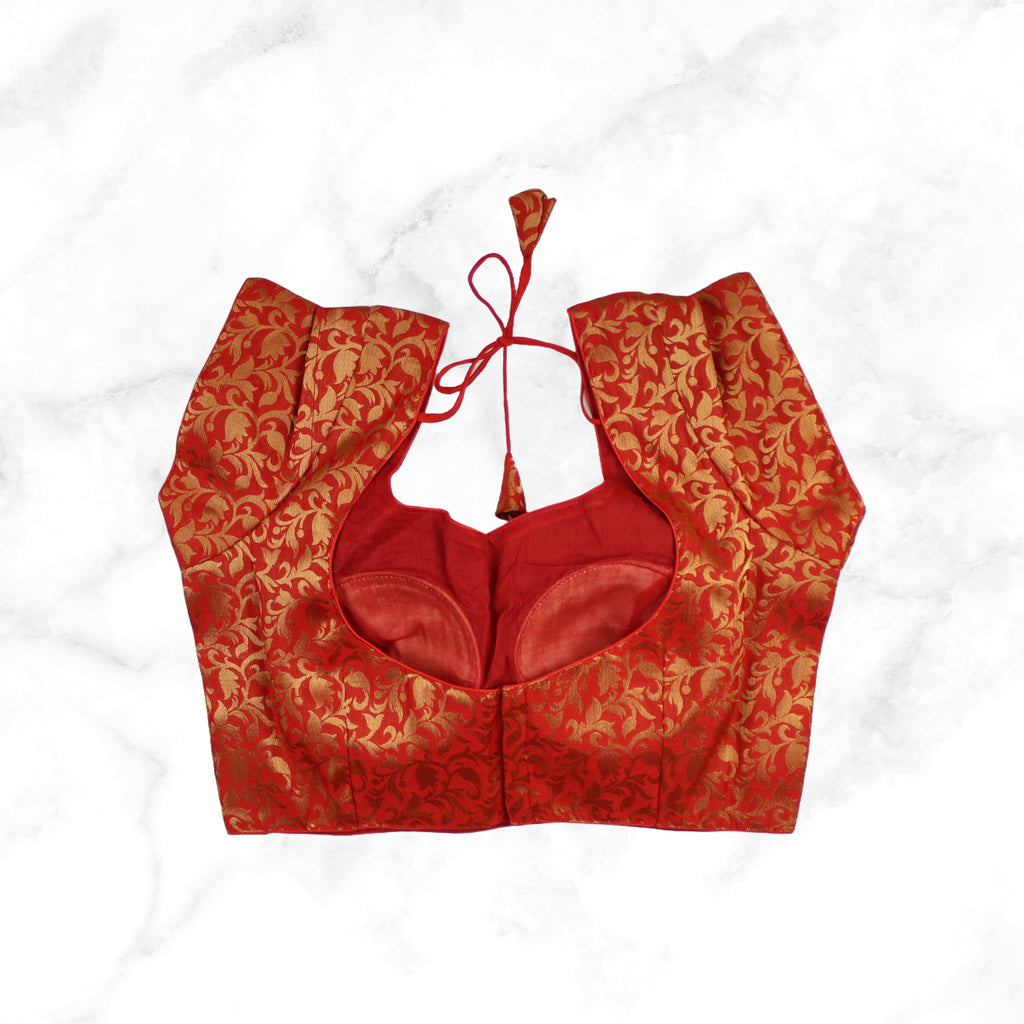 IVY | Red Banarsi Blouse