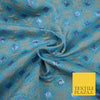 Blue Grey Luxury Diamond Lakewood Textured Brocade Jacquard Dress Fabric 1875