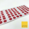 72 Plain RED Round Bindis Design/Indian Reusable Plain Bindi Stickers