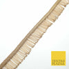 SMOKED GOLD Glass Tube Fringe Bead Tassel Drop Trim Ribbon Border Dance LaceX320