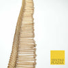 SMOKED GOLD Glass Tube Fringe Bead Tassel Drop Trim Ribbon Border Dance LaceX320