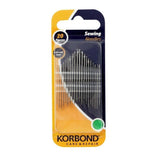 KORBOND 20 Pieces Sewing Needles Assorted Sizes General Dressmakers Hand 110250