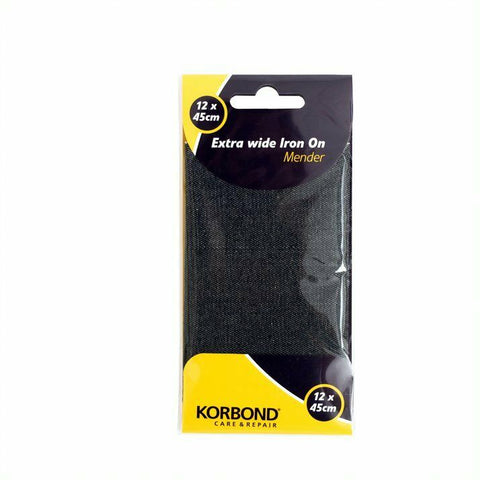 KORBOND 12mm x 2m BLACK Flat Woven Sewing Elastic Polyester Durable Repair110372