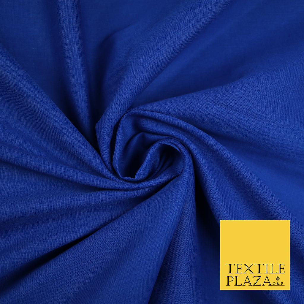 COBALT BLUE - Full Voile 100% COTTON RUBIA Fabric Turban Sikh Dastaar Pagh Patka 3M - 5M - 6M - 7M 8121