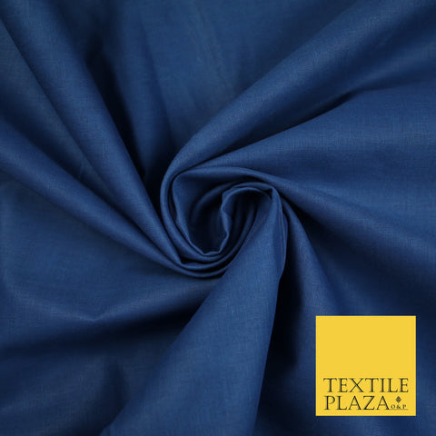 ROYAL BLUE - Full Voile 100% COTTON RUBIA Fabric Turban Sikh Dastaar Pagh Patka 3M - 5M - 6M - 7M 8122