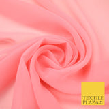 DUSTY PINK Premium Plain Dyed Chiffon Fine Soft Georgette Sheer Dress Fabric 8391