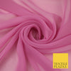 LAVENDER PINK 2 Premium Plain Dyed Chiffon Fine Soft Georgette Sheer Dress Fabric 8329