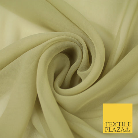 WHITE Premium Plain Dyed Chiffon Fine Soft Georgette Sheer Dress Fabric 8274