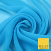 LIGHT JADE TEAL Premium Plain Dyed Chiffon Fine Soft Georgette Sheer Dress Fabric 8400