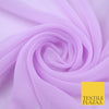 LIGHT ORCHID Premium Plain Dyed Chiffon Fine Soft Georgette Sheer Dress Fabric 8416