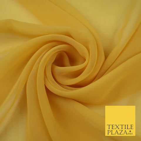 AUTUMNAL ORANGE Premium Plain Dyed Chiffon Fine Soft Georgette Sheer Dress Fabric 8306
